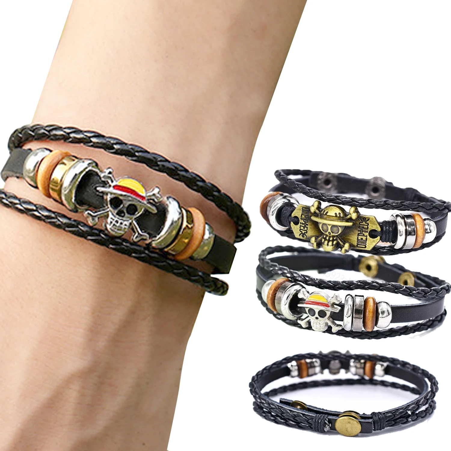 Цельнокроеный браслет из искусственной кожи для мальчиков реквизит косплея