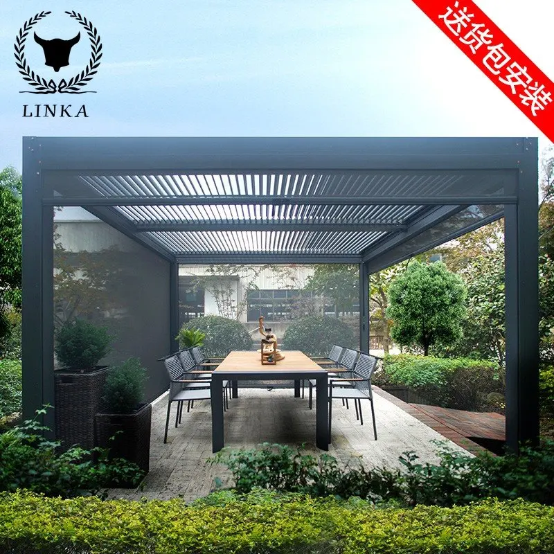 

Outdoor Modern Pergola Aluminium Outdoor Bioclimatica 3X3m 3x4m 3x5m 4x4m 5x3m 6x4m Aluminum Pergola