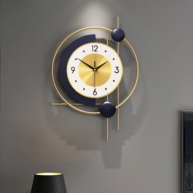 

Nordic Industrial Bedroom Watch Wall Large Luxury Creative Golden Watch Wall Modern Metal Horloge Murale 3d Large Watch Wall