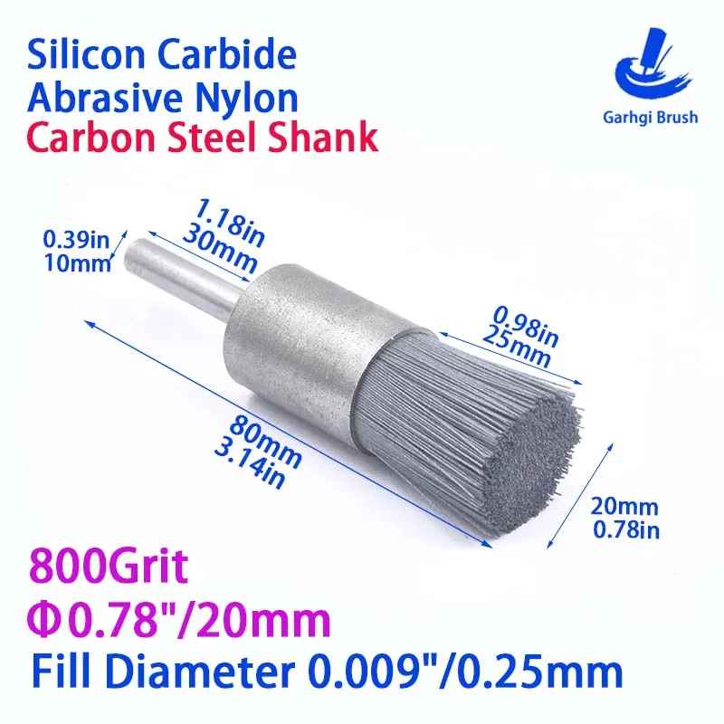 

Кисти для удаления заусенцев и полировки наконечников из абразивного нейлонового волокна для обработки поверхности, слепых отверстий, для очистки металла и алюминия