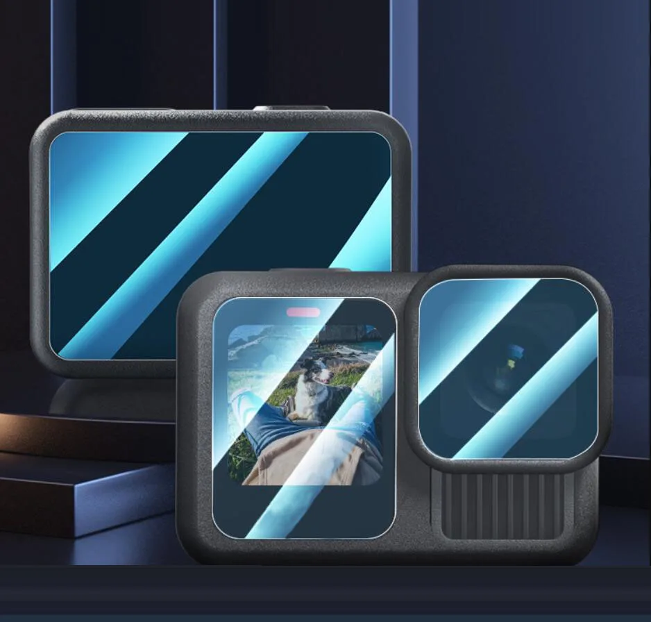 Защитный чехол из твердого закаленного стекла для GoPro Hero 13/Mini/12/11/10/9 черный Hero13