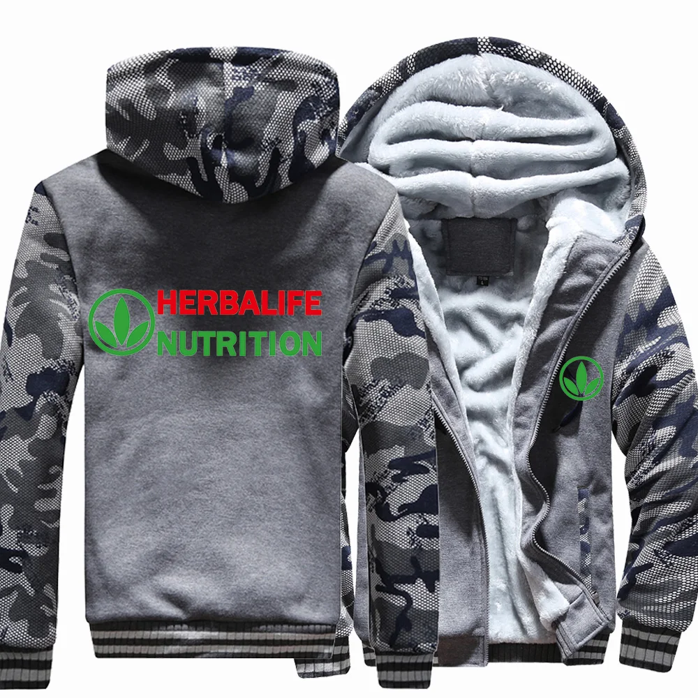 

New Winter Herbalife Nutrition Hoodie Men's Fashion Jacket Thicken Casual Male Warm Fleeece Harajuku Hoody Coats