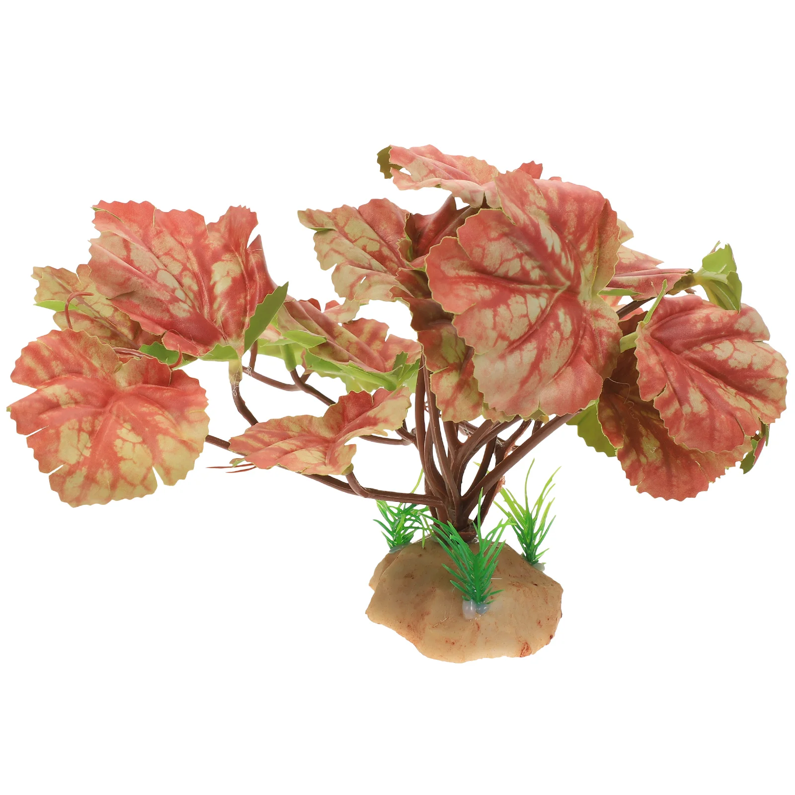 

Reptile Fish Artificial Tank Ornament Aquarium Decorativeterrarium Decor Fake Decoration Cave Leaves Habitats Realistic