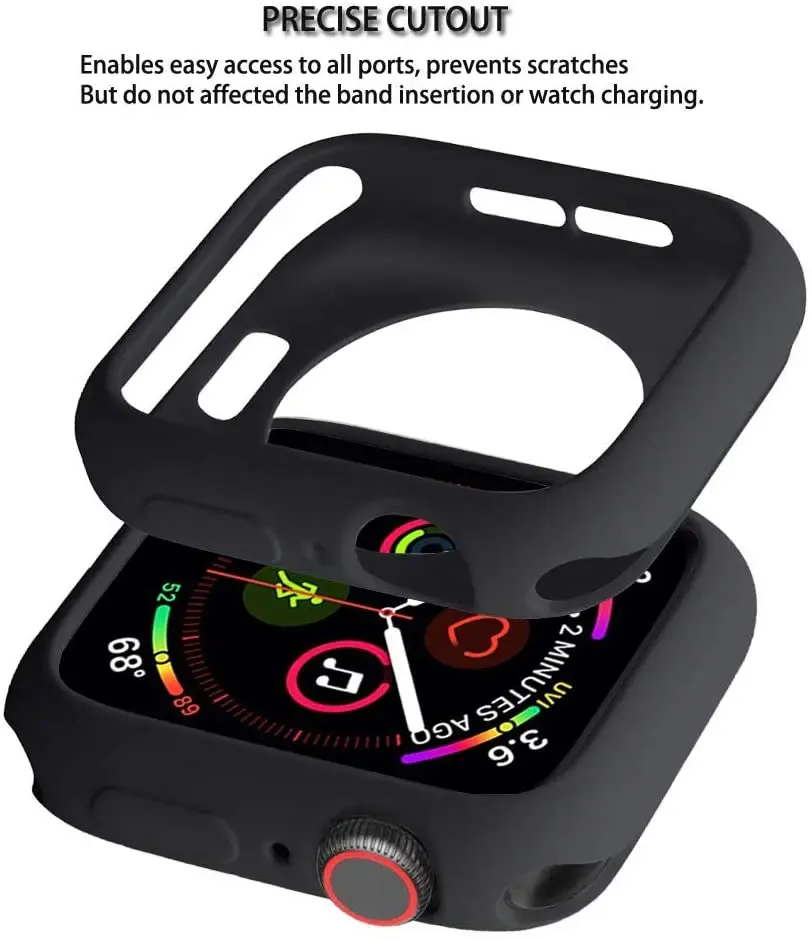 Apple Watch 7 Soft Silicone Case for Apple Watch 8 Ultra 49MM 45mm Cover Protection For iWatch series 7 6 5 4 SE 40 44 41mm Bumper Apple Watch 7 Soft Silicone Case for Apple Watch 8 Ultra 49MM 45mm Cover Protection For iWatch series 7 6 5 4 SE 40 44 41mm Bumper