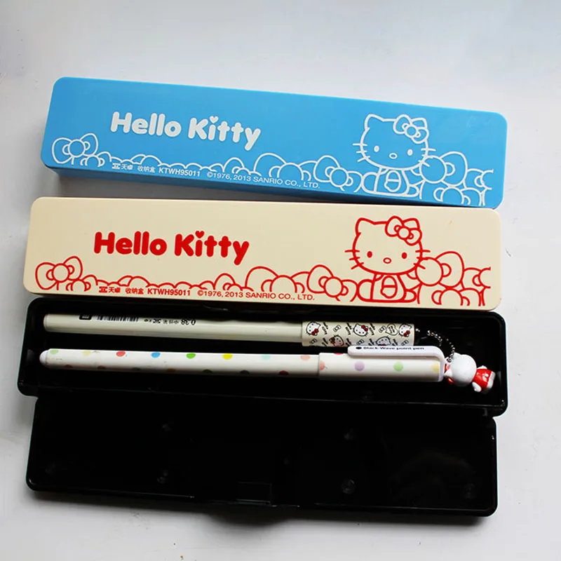 

Kawaii Pencil Box Anime Series Sanrioed Kt Cat Cartoon Cute Creative Portable Storage Box Stationery Gift Toy Gift