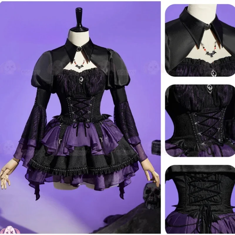 Фото Elissabat Monster Cos High Косплей Костюм Женский Хэллоуин вечерние фантазийная форма платье реквизит носки брошь Лолита сладкий новый комплект №2