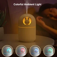 usb cute pet humidifier 300ml mini portable romantic soft light ultrasonic aroma diffuser humidificador for home