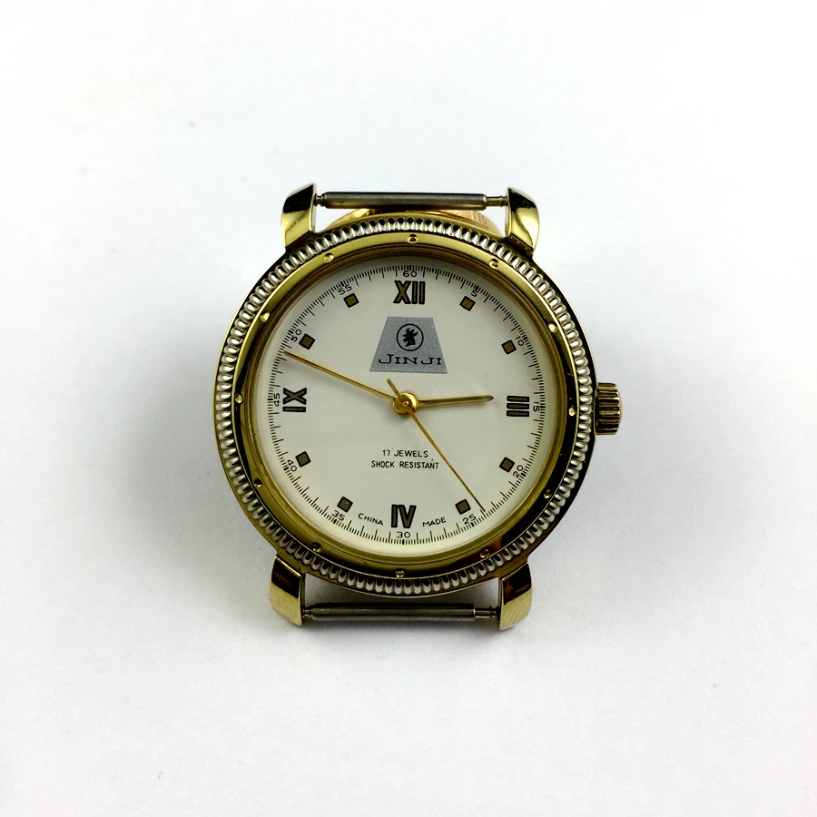 

Original inventory Shanghai Golden Rooster 17 Diamond Roman Noodle Manual Machine Watch 36 mm Diameter 36 mm Send 1