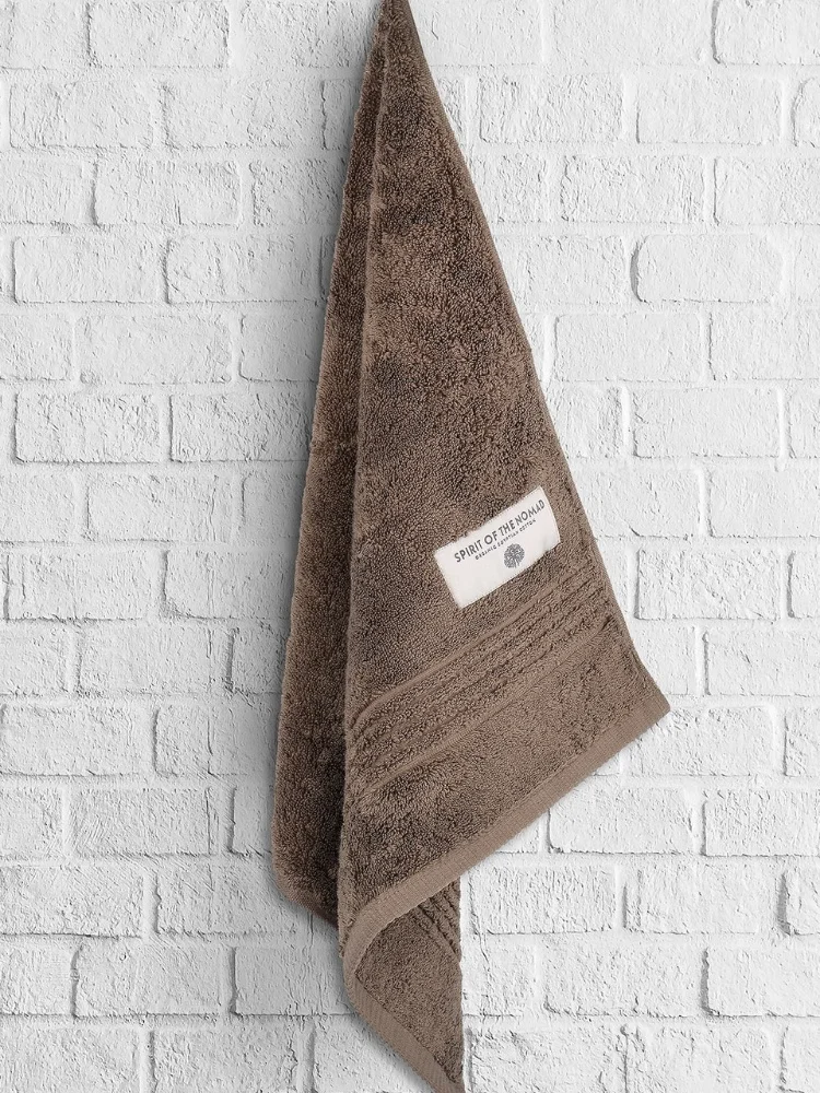 Полотенце для лица из 100 египетского хлопка 1 шт. коричневое и белое абсорбирующее