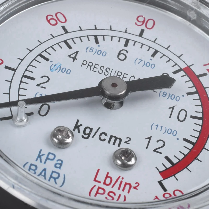 2X Круглый циферблат диаметром 0-180 Psi 13 мм 1/4BSP черный