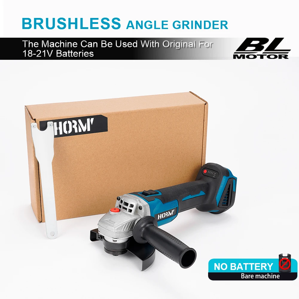 

Brushless Angle Grinder 100mm/125mm Cordless Cutting Machine Polisher Variable Speed Power Tool For Makita 18V Battery