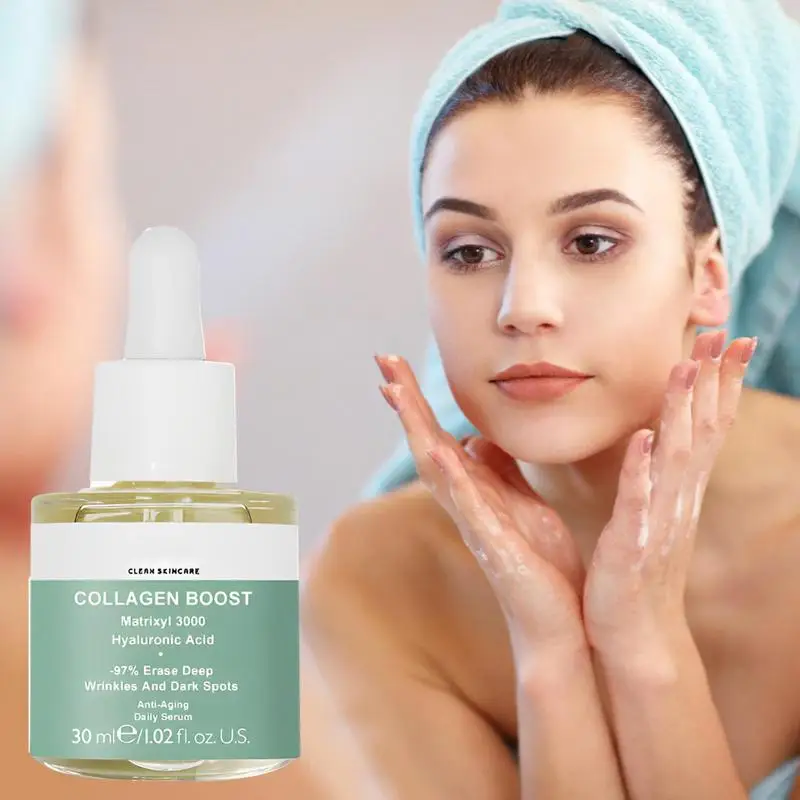 

Collagen Boost Serum 30ml Anti Aging Brightening Facial Serum Hydrating Reduces Dark Spots Acne Pigment Sun Damage For Girls