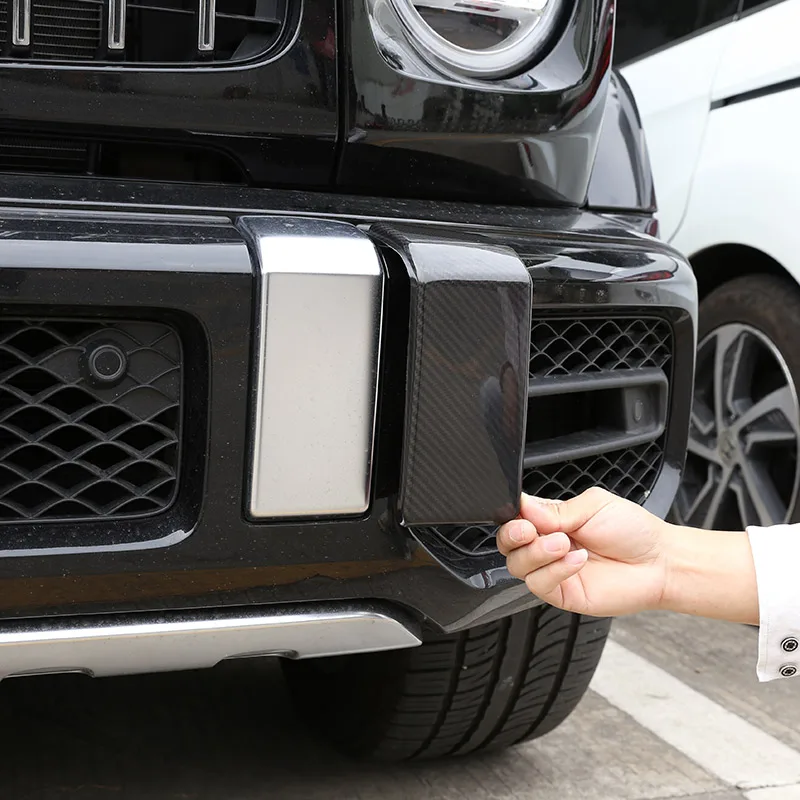 

For Mercedes Benz G Class W463 G63 2004 -2020 Real Carbon Front And Rear Car Bumper Decoration Sticker Car Accessories