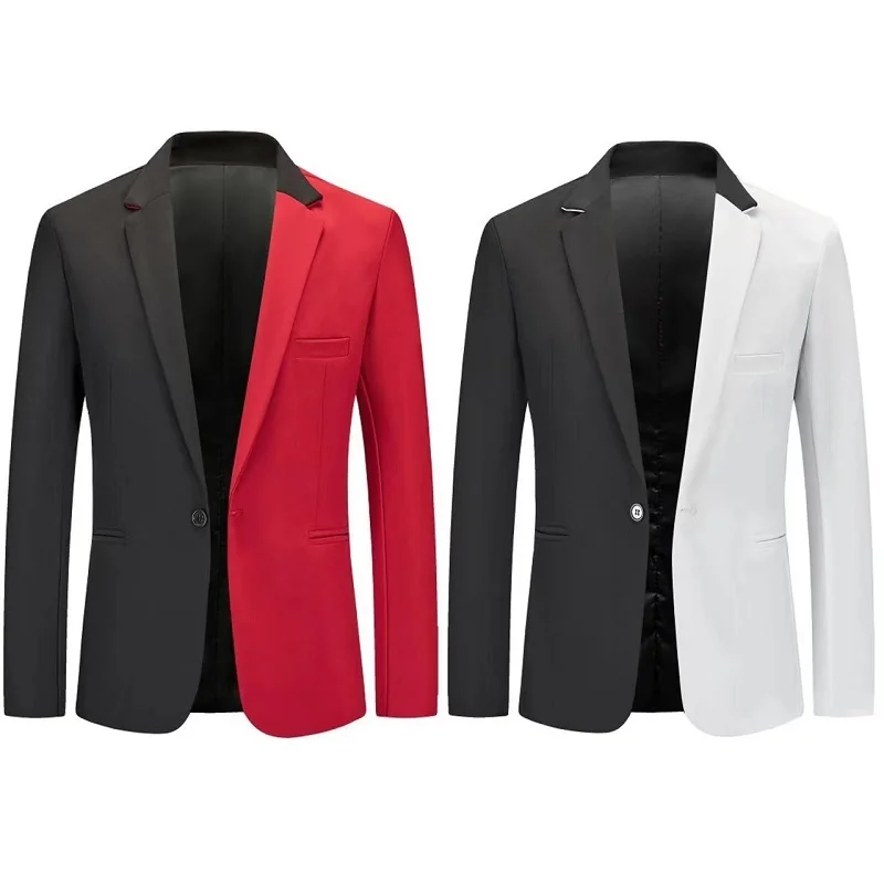 

2023 New men's high-quality fashion handsome everything party trend casual Europe and the United States large size suit jacket