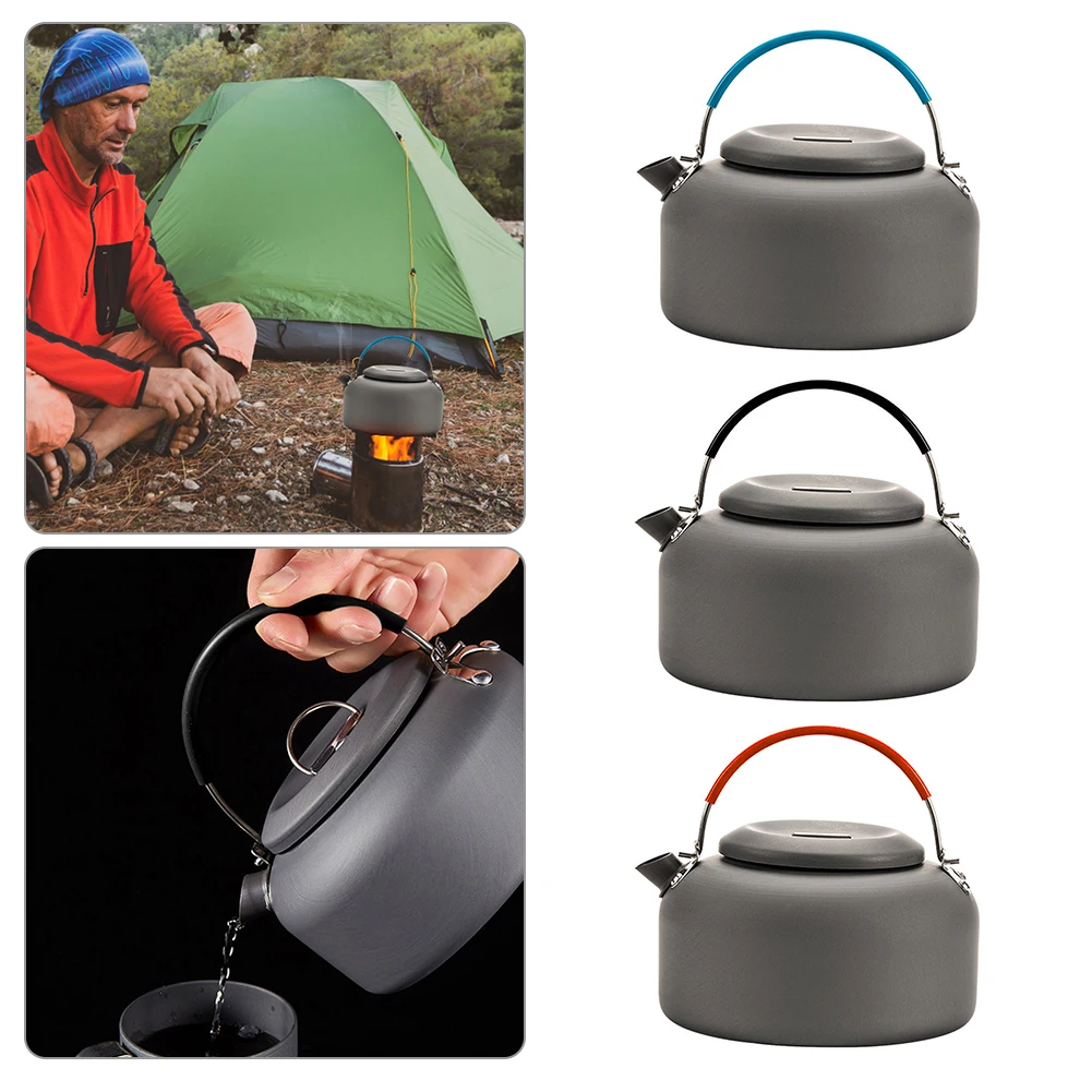 

1.4L Outdoor Boiling Kettle Lightweight Aluminum Camping Teapot Kettle Coffee Pot Outdoor Kettle for Camping Hiking Backpacking