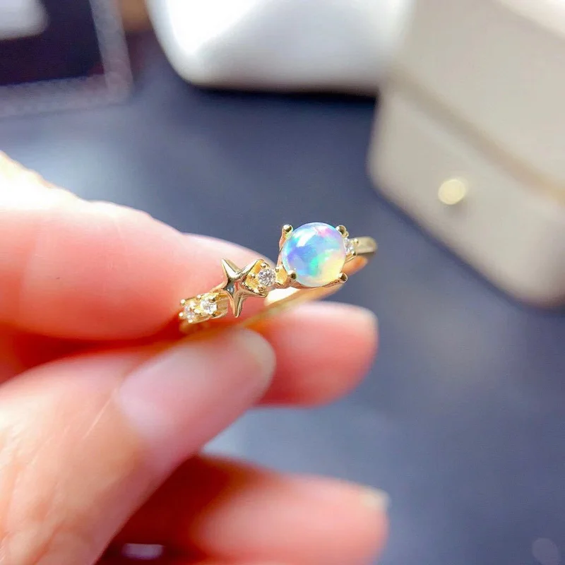 Женское вечерние ЦО из серебра 925 пробы с натуральным опалом |