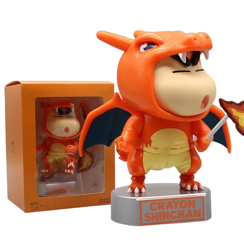 

Фигурки героев покемона, игрушки Crayon Shin-chan Cos, чармандер, статуэтка чарзард, статуэтка из аниме GK, Коллекционная модель, подарок для детей