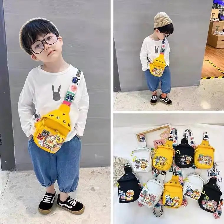 

Children's Small Shoulder Bag Boys And Girls Canvas Chest Bag Bread Superman Parent-Child Broadband Messenger Bag Wholesale