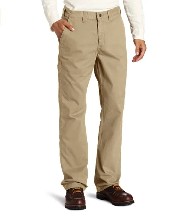 

Men's Classic-fit Wrinkle-Resistant Flat-Front Chino Pant Fashion Casual Pants Relaxed Fit Work Khaki Pant