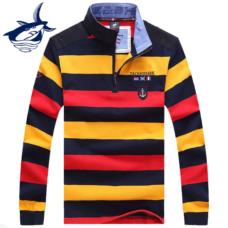 Мужской свитер на молнии Tace Shark черный пуловер с полумолнией Осень-зима - купить