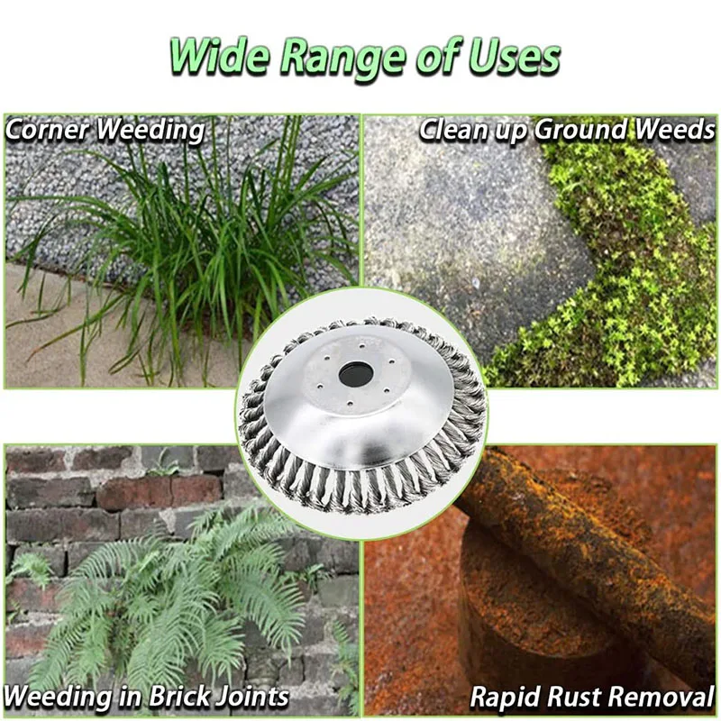 

Садовый триммер для травы, стальная проволока, с закругленными краями, для удаления травы, травы, травы