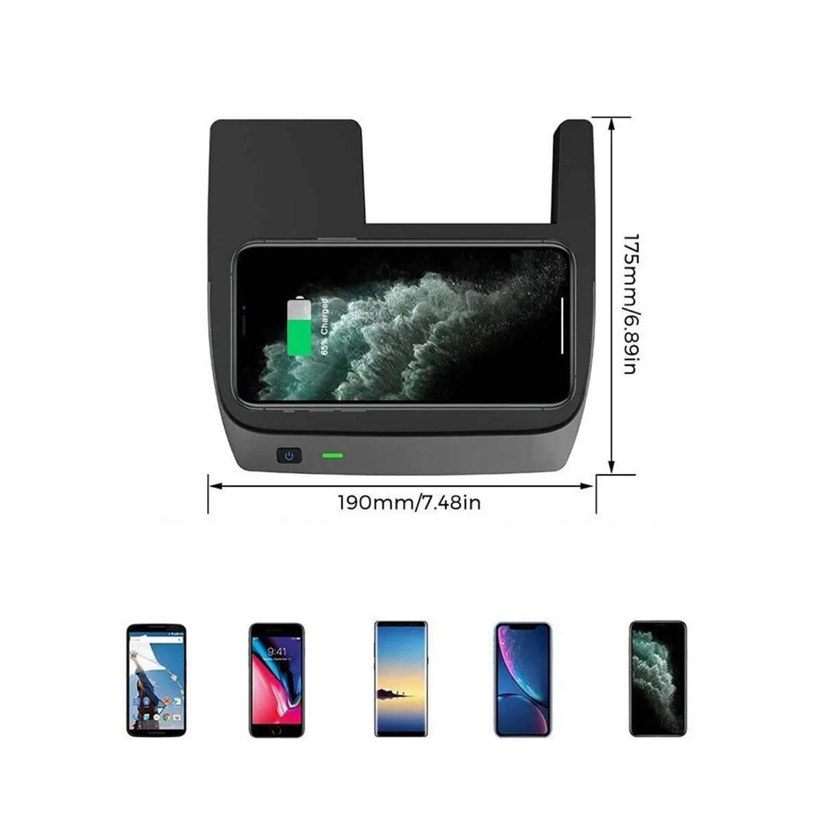 

Беспроводное зарядное устройство для автомобиля 2016 2017 2018 2019 2020 Honda 10 поколения Civic с USB-портом