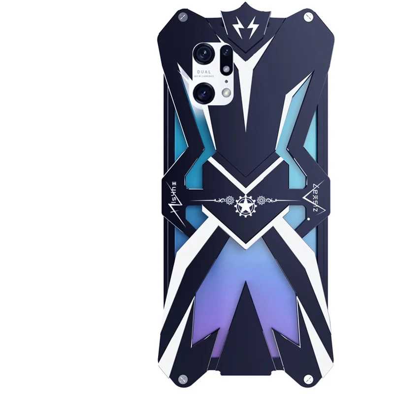 Original Zimon Luxury Thor Heavy Duty Armor Metal Aluminum Mobile Phone Case Covers For Oppo Find X5 Pro Cover Cases
