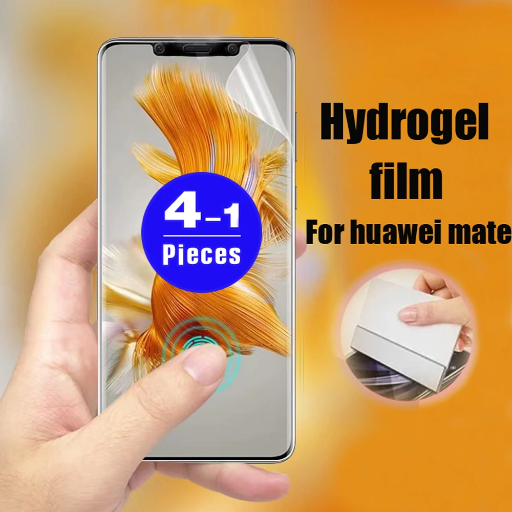 

1-4Pcs full cover Not Glass For Huawei mate 50 RS 40 pro plus 50E 40E 30E 30 lite Hydrogel Film screen protector protective film