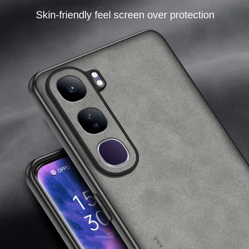 Чехол Vivo V40 Lite 5G из искусственной кожи противоударная задняя крышка жесткий