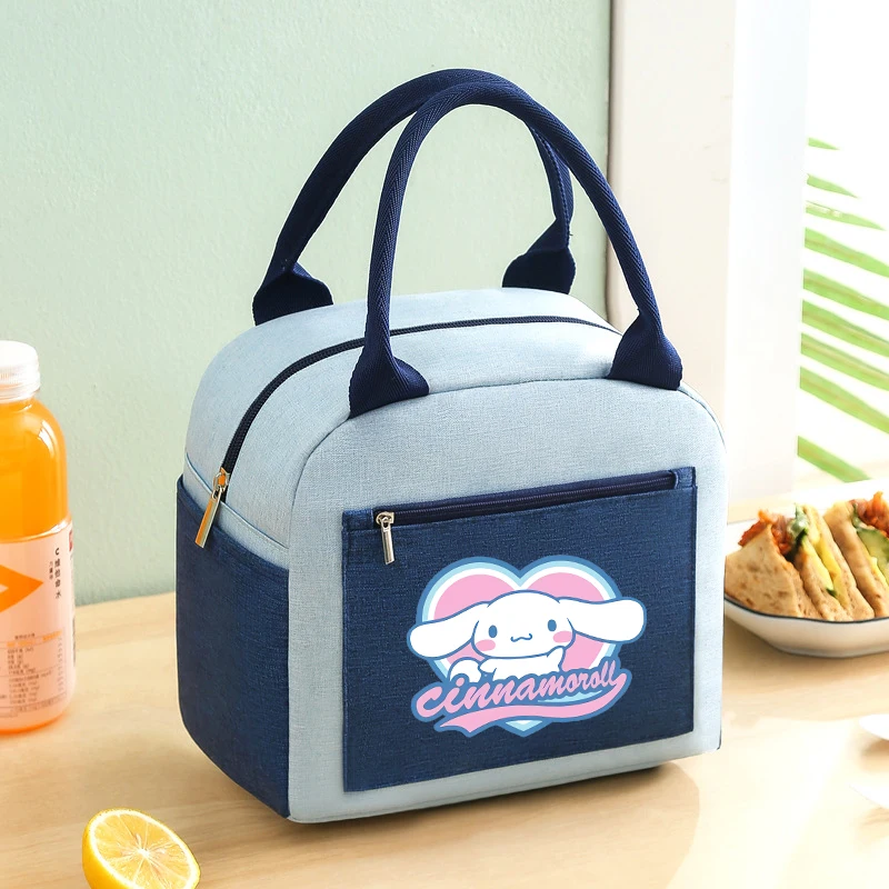 Sanrio Cinnamoroll сумка для обеда милый мультяшный принт Kawaii большая вместительная