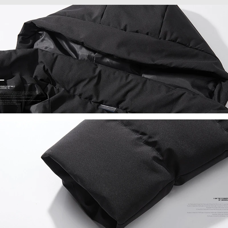 VARSANOL 3 Areas Heated Jacket Men USB Winter -5℃ Electric Heating Hooded Mens Jackets Warm Thermal Coat Clothes Heatable Jacket