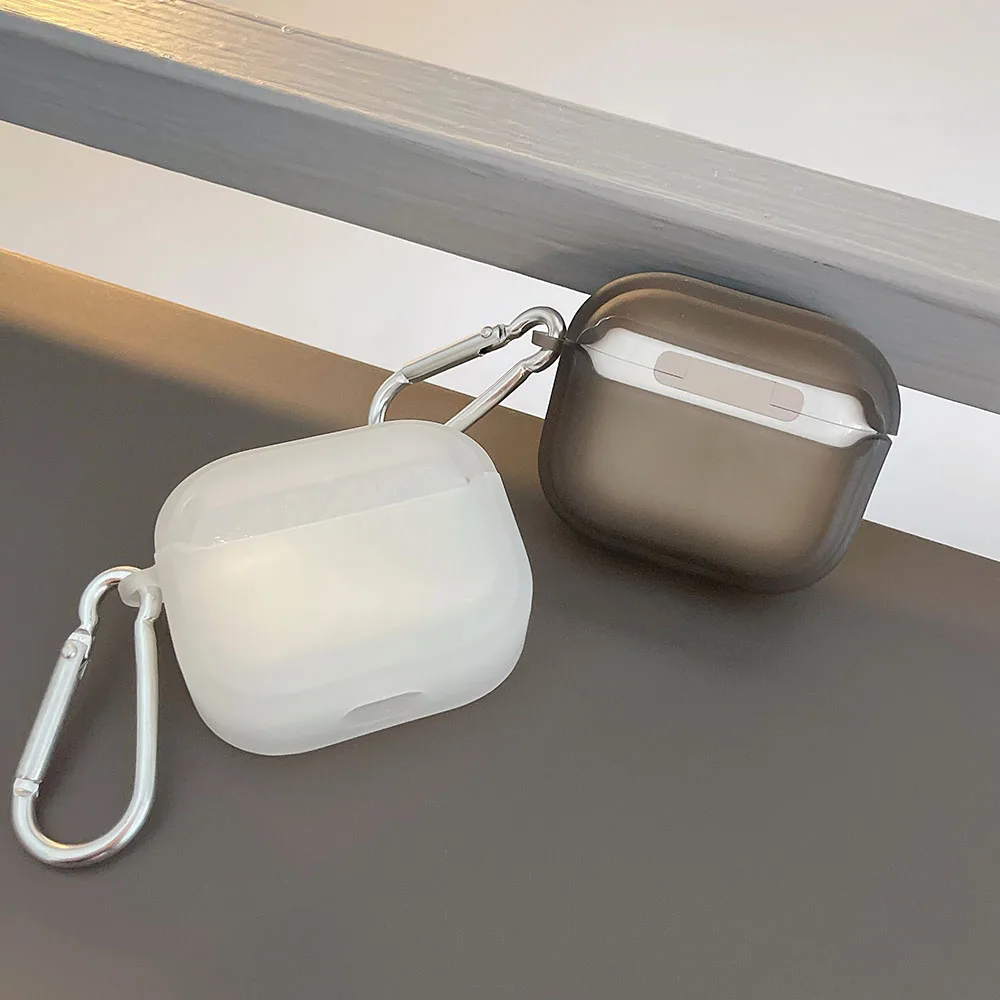 Матовый Прозрачный чехол для наушников Apple AirPods 1 2 3 Pro прозрачный ключей Air Pods AirPod