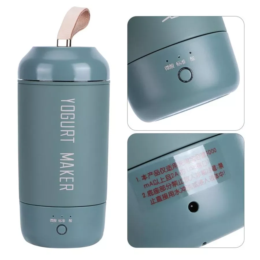 

280ml Full Automatic Yogurt Maker Portable Mini Yogurt Maker USB Rechargeable Yogurt Machine Multi-purpose Cheese Tools