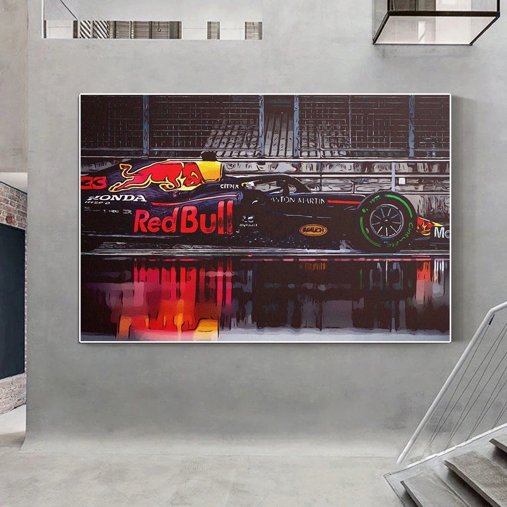 Формула гонщика верстаппен спортивный автомобиль граффити Художественная