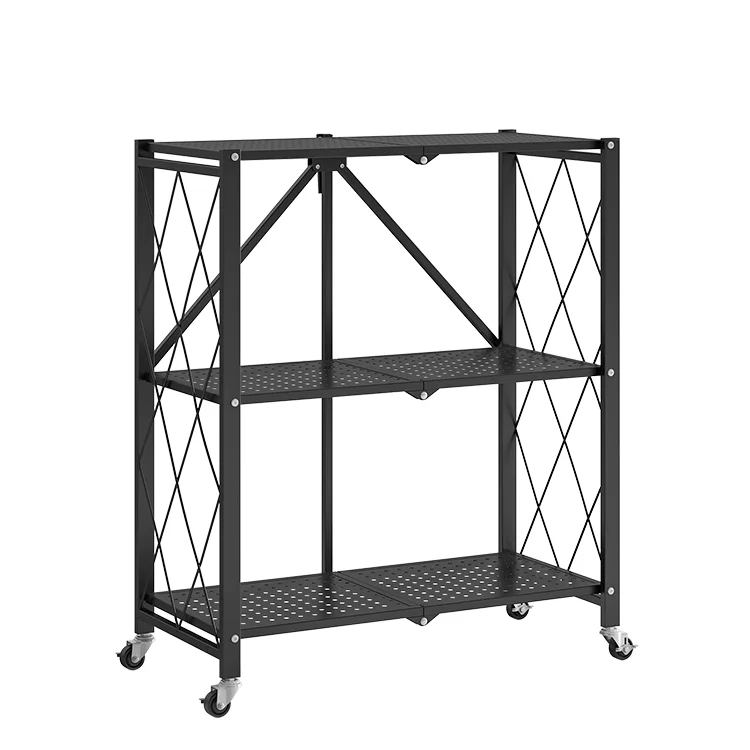 Бытовые 5-слойные складные большие стеллажи для хранения