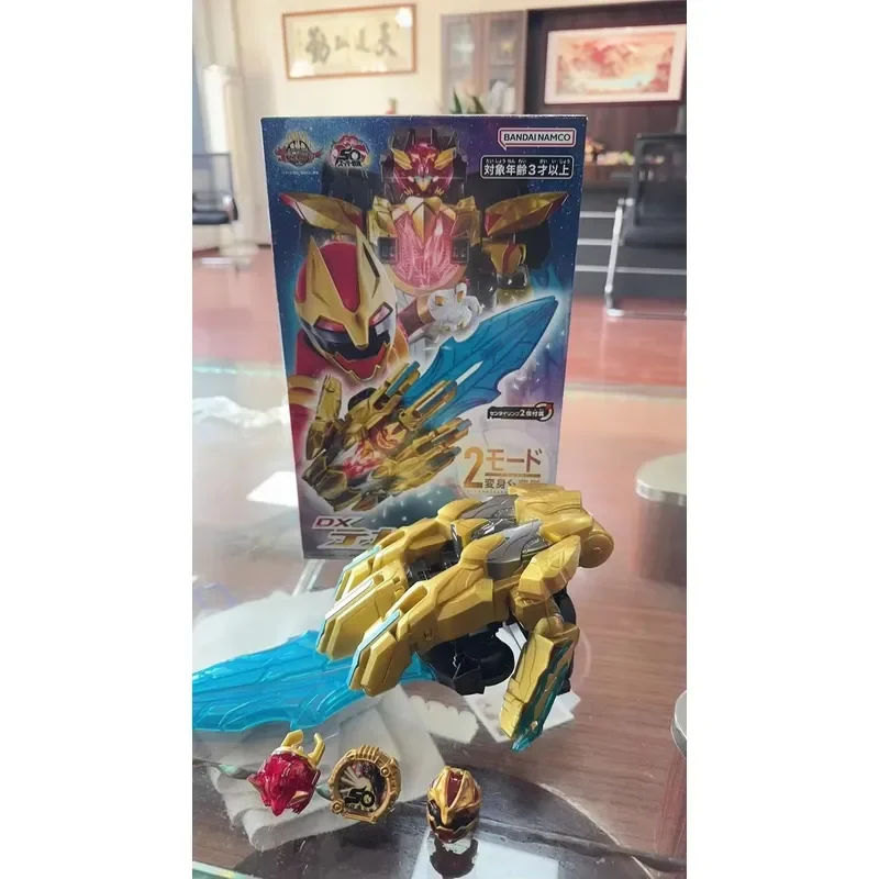 Фото Оригинальная коллекционная фигурка Bandai DX No.1 SENTAI GOZYUGER TEGASWORD Leon Buster 50 Sentai Ring, модель, игрушка, подарок для фанатов Bandai №3