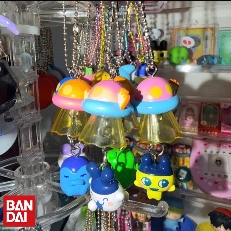 Фото Коллекционный брелок-подвеска Bandai Tamagotchi UFO Swing Gashapon: космический корабль, Маметчи, Меметчи, Биг Маут, аниме-шарм для сумки №4