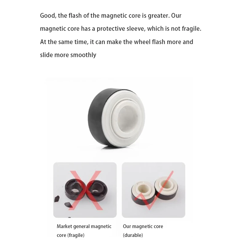 Колеса для роликовых коньков с 6 светодиодами — колеса скейтборда 4 шт.