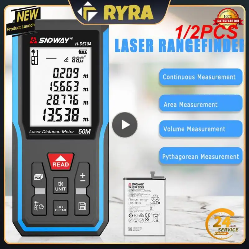 

1/2PCS Mileseey Laser Rangefinder X5 лазерная рулетка Laser finder Digital Laser Distance Meter Laser Meter Laser Tape Measure