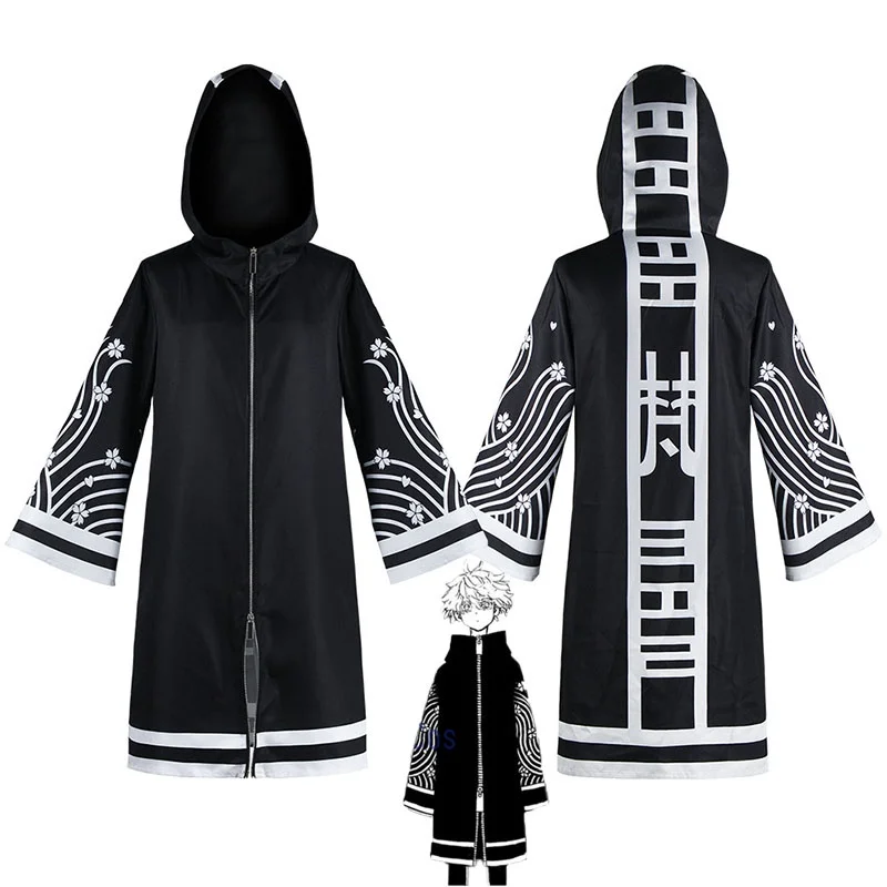 

Anime Tokyo Revengers Cosplay Costume Senju Kawaragi Brahman Kimono Robe Cloak Uniform Halloween Party