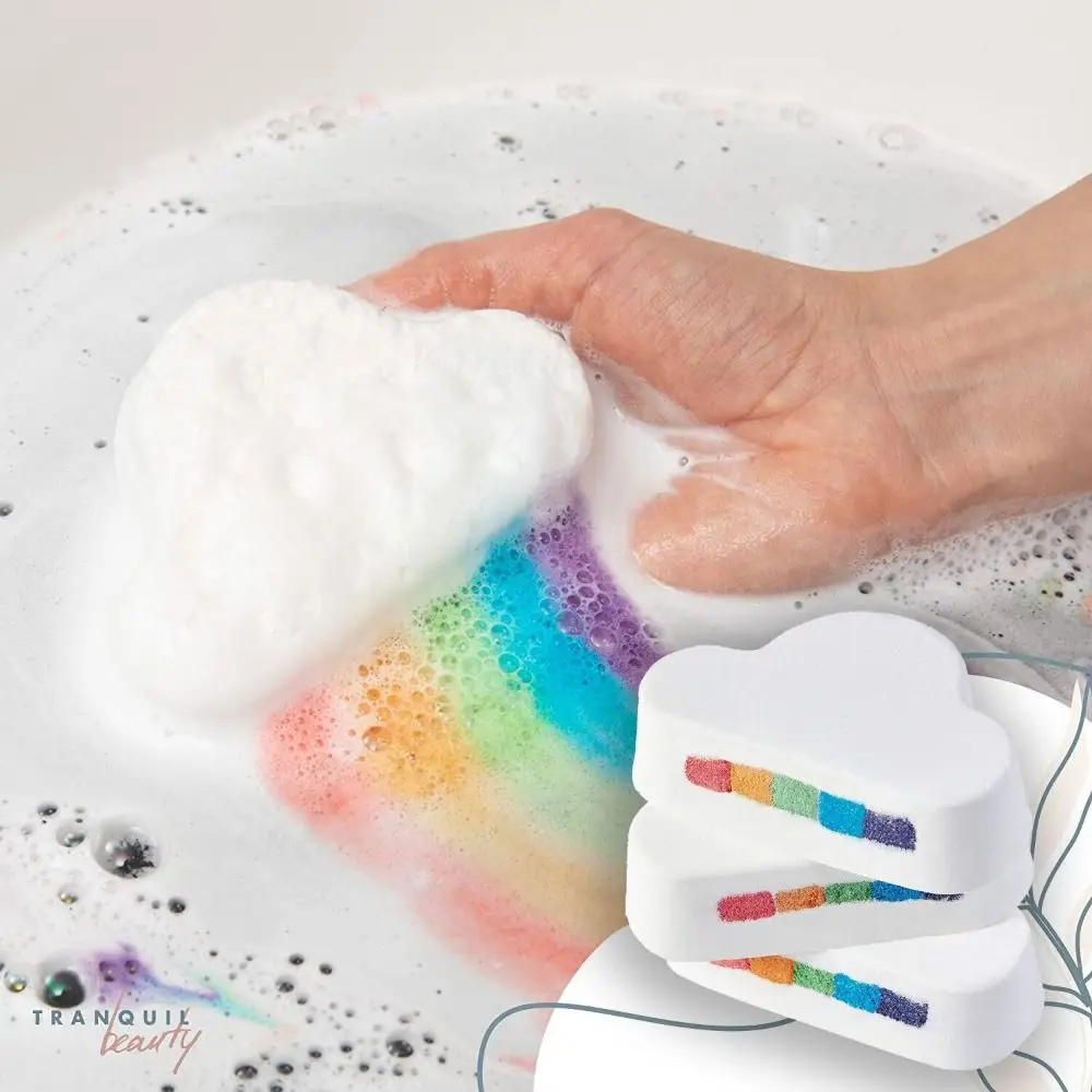 

Восхитительный цвет Радуга облака Бомба для ванны приятный для кожи приятный восхитительный запах солевые шарики для мытья и ухода за кожей увлажненные гладкие