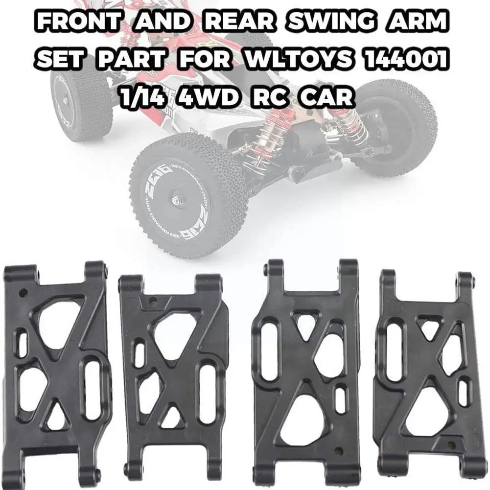 

For Wltoys 1:14 Rc Car Spare Parts 144001-1250 Front And Rear Arm Rc Car Parts Arms For 144001 Upgrade Metal Arms 1250 P9h6