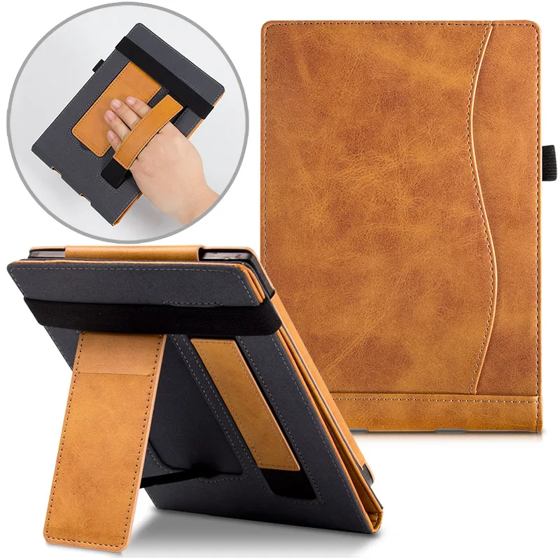 

Stand Case for 7.8" Pocketbook 740 InkPad 3/InkPad 3 Pro/InkPad 3 Color - Premium PU Leather Protective Cover with Hand Strap