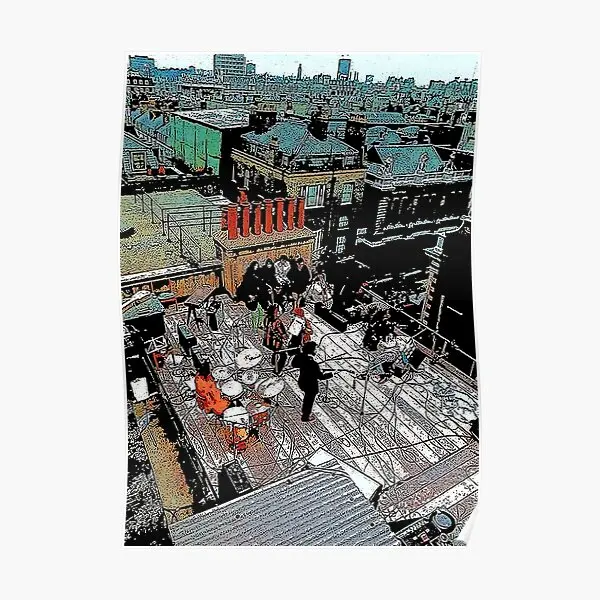 Постер на крышу для концерта, художественное украшение, винтажный декор, печать, картина для дома, картина на стену, смешная настенная комната, современная, без рамки