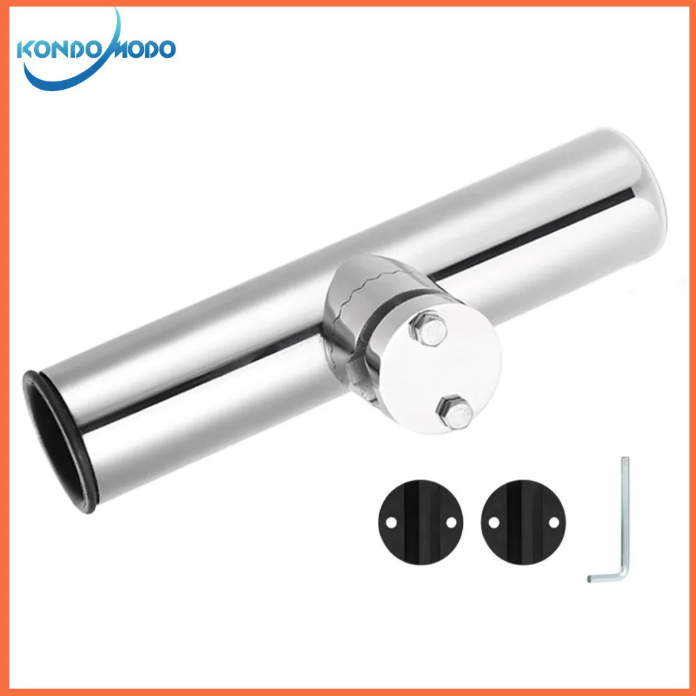 Boat Fishing Stainless Steel 316 Fishing Rod Holder Rack Pole Bracket Support Rail Mount with Clamp Marine Boat Hardware
