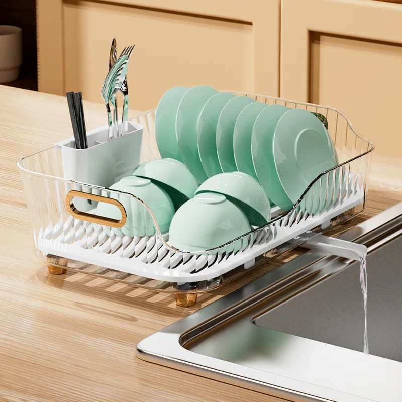 

Кухонная посуда, сушилка для кухонной раковины, сушилка для посуды, экологически чистая пластиковая стойка для столешницы