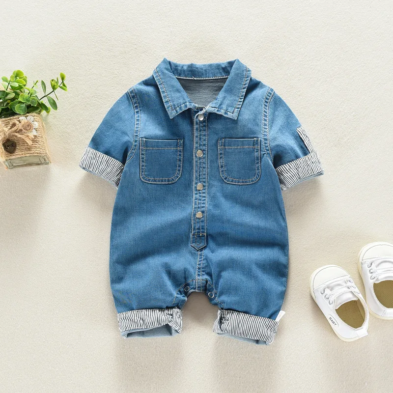 

Pants Baby Denim Clothing Kids Boys Jumpsuits Trousers Children Overalls Toddler Long Casual Fashion Sleeve