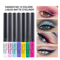 handaiyan multi colored eyeliner marker pen makeup waterproof liquid eye liner pencil brown white bright colors long lasting