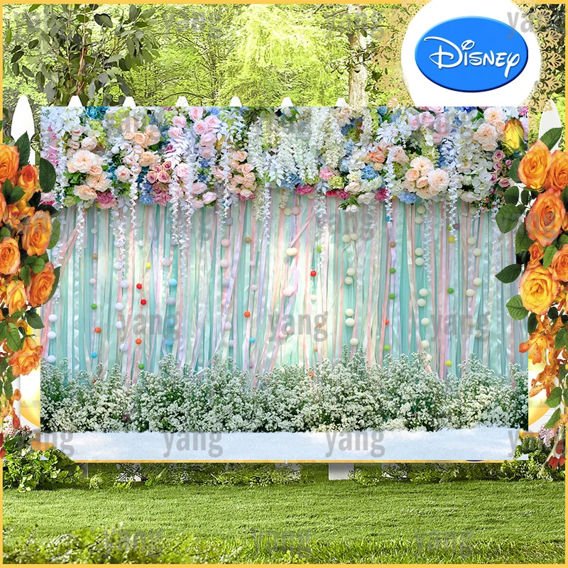 

Artificial Romantic Valentine's Day Beautiful Colorful Flower Wall Backdrop Couples Wedding Party Photo Backgrounds Decoration