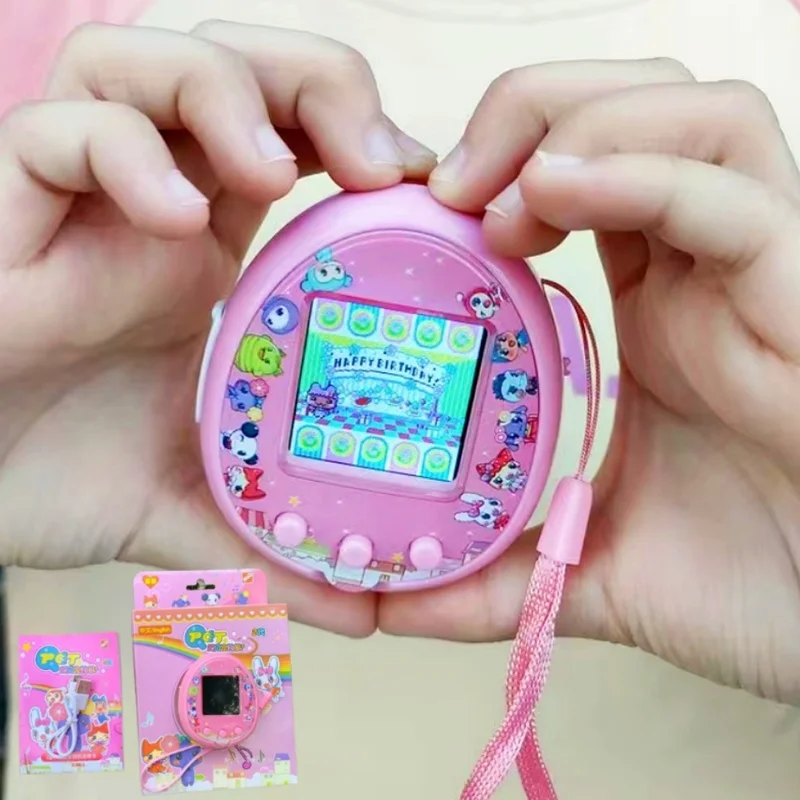 

Tamagotchi Hot Electronic Pets Toys For Children Color Screen USB Charge Interactive Virtual Pet Child Toy For Kids Girls Game